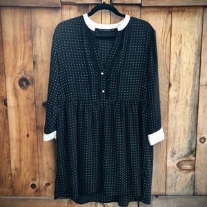 Polka dot baby doll dress